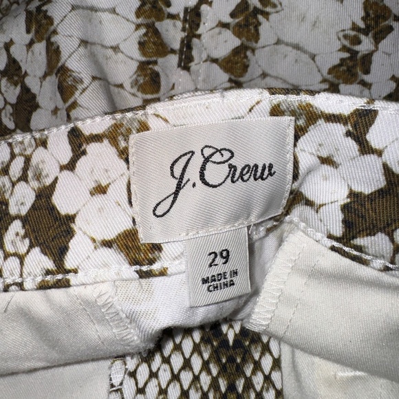 EUC J. Crew Kickout Crop Ankle Pant in Snakeskin Size 29 - Picture 3 of 8